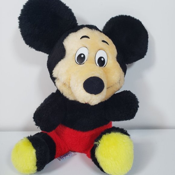 Baby Mickey Mouse 9" Plush Stuffed Toy VINTAGE 1970's EXCELLENT CONDITION!!! - Picture 1 of 4